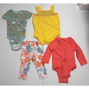 Lot of 4 Baby Outfits 3-6 Months Koala Baby Carters Garanimals Old Navy Swimwear